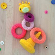 Kit à crocheter - Anchor - Anneaux à empiler - Girafe