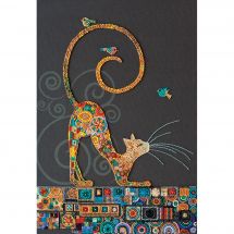 Kit de broderie avec perles - Abris Art - Kitty