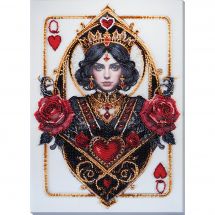 Kit de broderie avec perles - Abris Art - La reine des coeurs