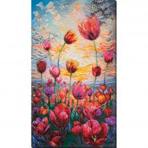 Kit de broderie avec perles - Abris Art - Rythme de printemps