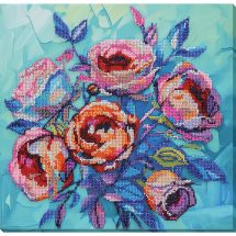 Kit de broderie avec perles - Abris Art - Roses pour l'âme