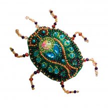 Kit de broderie avec perles - Abris Art - Scarabée