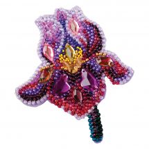 Kit de broderie avec perles - Abris Art - Iris 