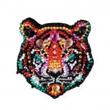 Kit de broderie avec perles - Abris Art - Tigre