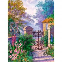 Kit de broderie Diamant - Diamond Painting - Le jardin