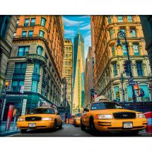 Kit de broderie Diamant - Diamond Painting - Taxi à New York