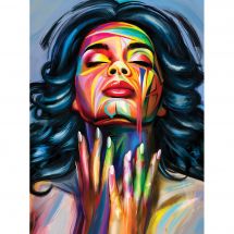 Kit de broderie Diamant - Diamond Painting - Lady Grunge