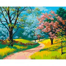 Kit de peinture par numéro - Wizardi - L'éclosion du printemps