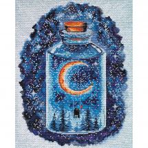 Kit broderie point de croix - Abris Art - Le mois des amoureux