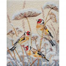 Kit broderie point de croix - Abris Art - Un blizzard silencieux