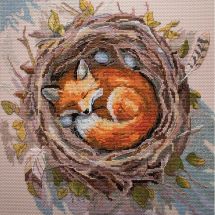 Kit broderie point de croix - Abris Art - Protecteur du foyer