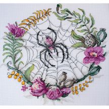 Kit broderie point de croix - Abris Art - Dentelle du monde invisible