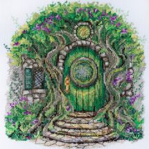Kit broderie point de croix - Abris Art - Là où vivent les elfes