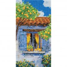 Kit broderie point de croix - Abris Art - Rêverie méditerrannéenne 