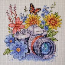 Kit broderie point de croix - Abris Art - Capture le moment