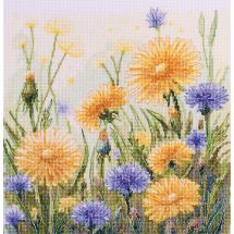 Kit broderie point de croix - Abris Art - Herbe qui murmure