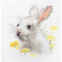 Kit point de croix - Alisa - Lapin blanc