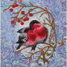 Kit de broderie avec perles - Abris Art - Se réchauffer
