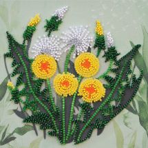 Kit de broderie avec perles - Abris Art - Pissenlits favoris
