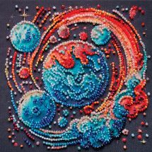 Kit de broderie avec perles - Abris Art - Energie cosmique