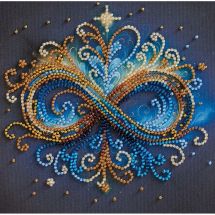 Kit de broderie avec perles - Abris Art - Infini