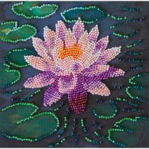 Kit de broderie avec perles - Abris Art - Lotus