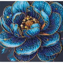 Kit de broderie avec perles - Abris Art - Fleur royale