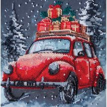 Kit de broderie avec perles - Abris Art - Livraison de Noël