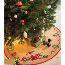 Kit tapis de sapin - Anchor - Tapis de sapin de Noël - Jute