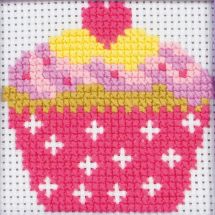 Kit point de croix pour enfant - Anchor - Cupcake