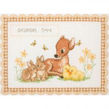 Kit point de croix - Anchor - Naissance - Bébés animaux