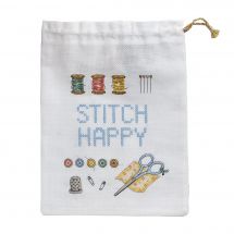 Kit d'ornement à broder - Anchor - Sachet "Stitch Happy"