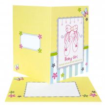 Kit de carte à broder  - Anchor - Bébé fille