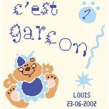 Kit point de croix - Anagram - Naissance garcon