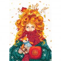 Kit broderie point de croix - Andriana - L'âme d'automne