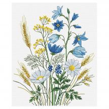 Kit broderie point de croix - Andriana - Jacinthe des bois