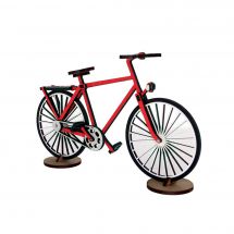 Puzzle 3D Bois - Agent Paper - Bicyclette rouge