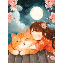 Kit de broderie Diamant sur châssis - Art City - Bonheur au gingembre