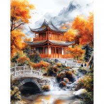 Kit de broderie Diamant sur châssis - Art City - Sérénité