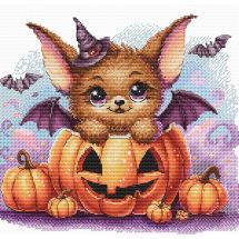Kit broderie point de croix - Ava - Halloween