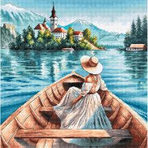 Kit broderie point de croix - Ava - La Dame du lac de Bled