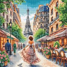 Kit broderie point de croix - Ava - De Paris, avec amour
