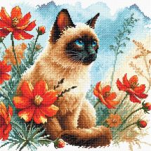 Kit broderie point de croix - Ava - Le jardin du chat