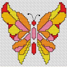 Kit point de croix - Luca-S - Le papillon