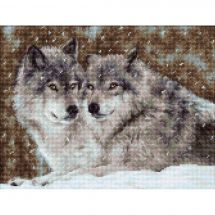 Kit point de croix - Luca-S - Les loups
