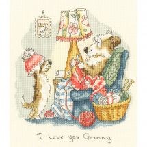 Kit point de croix - Bothy Threads - Je t'aime grand mère