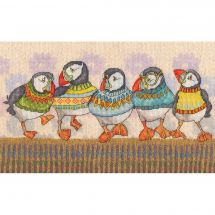 Kit broderie point de croix - Bothy Threads - Oiseaux de Fair Isle