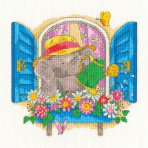 Kit broderie point de croix - Bothy Threads - Jolies fleurs