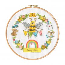 Kit broderie point de croix avec tambour - Bothy Threads - Baby Bee