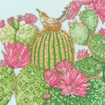 Kit broderie point de croix - Bothy Threads - Jardin de cactus